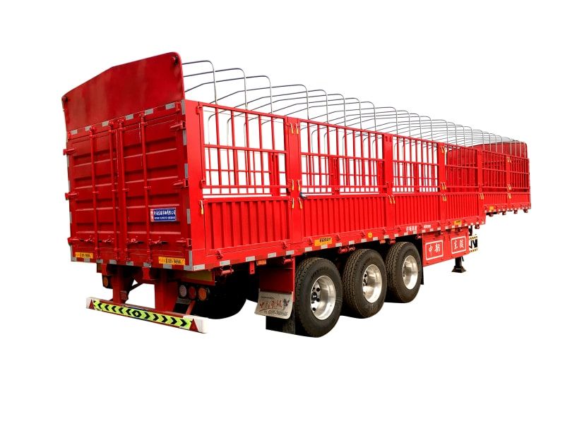 Gooseneck grille transport semi-trailer