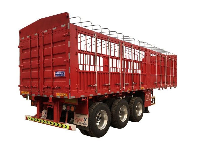Warehouse grate transport semi-trailer
